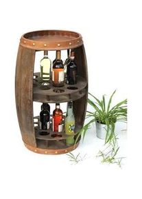 DanDiBo Weinregal Holz Weinfass Braun 83 cm 9045 , 52x83x52 cm , Weinregale