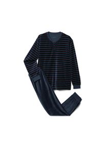 Tchibo - Pl&uuml;ss pizsama - f&eacute;rfi - m&eacute;ret M 48/50 - k&eacute;k/cs&iacute;kos