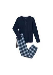 Tchibo - Női flanel pizsama - nő - m&eacute;ret S 36/38 - k&eacute;k