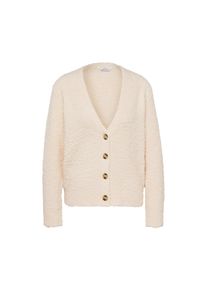 Tchibo - Női struktur&aacute;lt pl&uuml;ss kardig&aacute;n - nő - m&eacute;ret M 40/42 - b&eacute;zs