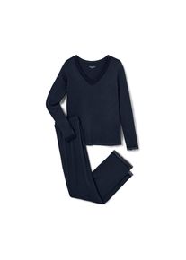 Tchibo - Pizsama csipkerátéttel - nő - méret M 40/42 - kék