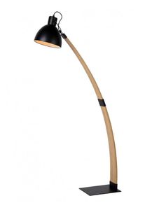 Lampadaire Lucide CURF Noir, 1 lumi&egrave;re