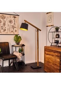 hofstein Lampadaire Tatodere Bois fonc&eacute;, Noir, 1 lumi&egrave;re