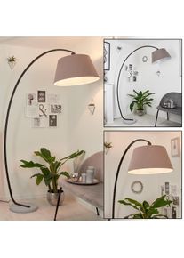 hofstein Lampe &agrave; arc Sagu Gris, Noir, 1 lumi&egrave;re