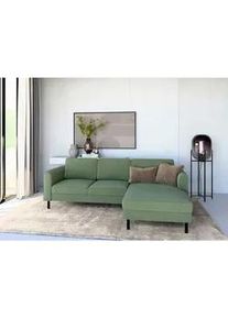 Trendmanufaktur Ecksofa , Grün , Textil , seitenverkehrt montierbar, L-Form , 232x161 cm , Made in Europe , Sitzqualitäten, Rücken echt, Armteil links, Armteil rechts , Wohnzimmer, Sofas & Couches, Wohnlandschaften, Ecksofas
