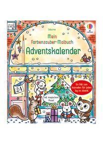 Usborne Publishing Mein Farbenzauber-Malbuch: Adventskalender