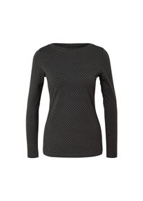 Tchibo - Bedrucktes Langarmshirt - Damen - Gr. XL - schwarz
