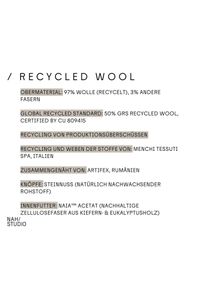 Nah/Studio Jacke - recycelte Wolle - Gr. 44 - braun