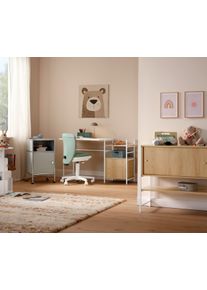 Tchibo - Kinderschreibtisch &raquo;Grade&laquo; - 121x60x75cm - silber - Holz / Stahl