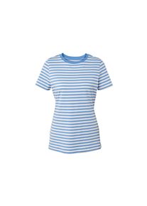 Tchibo - Basic T-Shirt - Damen - Gr. L - creme/gestreift