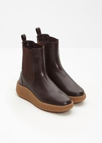 bonprix Mujer, Botas Chelsea, marrón, 42