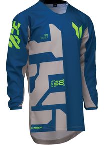 Thor Launchmode Forge, jersey juvenil , color: Azul/Gris/Verde Neón , tamaño: XL