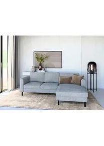 Trendmanufaktur Ecksofa , Grau , Textil , seitenverkehrt montierbar, L-Form , 232x161 cm , Made in Europe , Sitzqualitäten, Rücken echt, Armteil links, Armteil rechts , Wohnzimmer, Sofas & Couches, Wohnlandschaften, Ecksofas