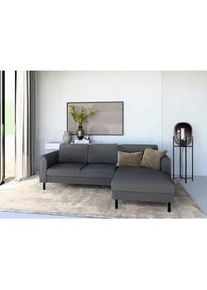 Trendmanufaktur Ecksofa , Anthrazit , Textil , seitenverkehrt montierbar, L-Form , 232x161 cm , Made in Europe , Sitzqualitäten, Rücken echt, Armteil links, Armteil rechts , Wohnzimmer, Sofas & Couches, Wohnlandschaften, Ecksofas