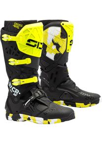 Sidi Crossair X RACR, botas , cor: Preto/Amarelo Néon/Branco , tamanho: 46 EU