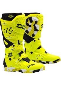 Sidi Crossair X RACR, støvler , farve: Neongul/Sort/Hvid , størrelse: 42 EU