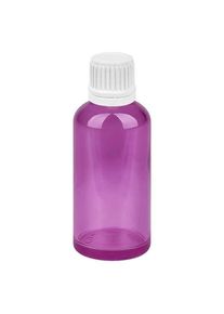 50ml Tropfflasche 0.7mm weiß mit Originalitätsring PurpleLine UT18/50