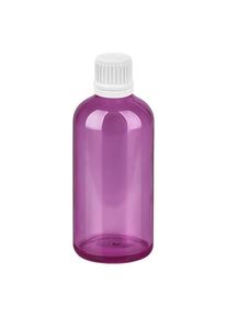 100ml Tropfflasche 0.7mm weiß mit Originalitätsring PurpleLine UT18/100