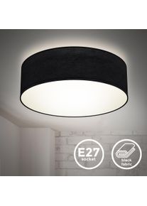 B.K.LICHT LED Deckenleuchte E27 Deckenlampe in schwarz-weiß, Größe Ø 30 cm Höhe: 11 cm