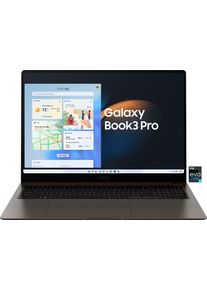 Samsung Notebook »Galaxy Book3 Pro« 40,62 cm / 16 ′′ Intel Core i7 Iris Xe Graphics 1.000 GB SSD in grau