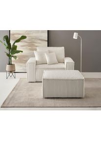 Otto Home Loveseat »FINNLEY in beige, Größe B/H/T: 120 cm x 85 cm x 166 cm
