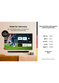 Samsung LED-Fernseher »GU43U7099FU« 108 cm/43 Smart-TV Crystal UHD in schwarz, Größe 43