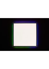 my home LED Deckenleuchte »Elliot« LED-Board 1 Stk. warmweiß - kaltweiß 42 x 42 cm in schwarz, Größe Höhe: 2,6 cm