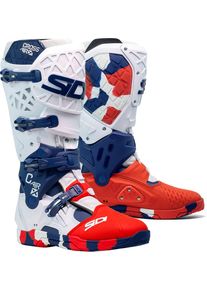 Sidi Crossair X Messy, boots , color: White/Dark Blue/Red , size: 47 EU