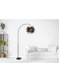 Globo ILGA Bogenstehlampe Schwarz, 1-flammig