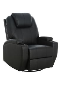 P & B Massagesessel , Schwarz , Textil , 86x110x96 cm , Relaxfunktion, Massagefunktion , Wohnzimmer, Sessel, Massagesessel