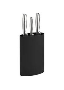 Relaxdays Messerblock oval , Kunststoff , 16.5x22x6.5 cm , Küchenmesser, Messerblöcke