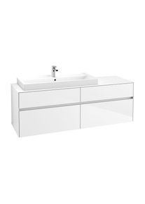 Villeroy & Boch Villeroy & Boch Collaro Waschtischunterschrank C02900DH 160x54,8x50cm, Waschtisch links, Glossy White