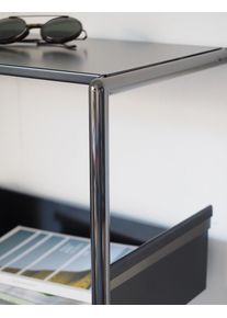 MOX STUDIO Pool 110 &Eacute;tag&egrave;re adoss&eacute;e NOIR &Eacute;QUIPEMENT CHROME NOIR Mox OFFRE SPECIALE