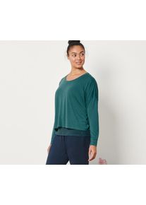 Tchibo - 2 az 1-ben sportfelső - nő - méret L 44/46 - zöld