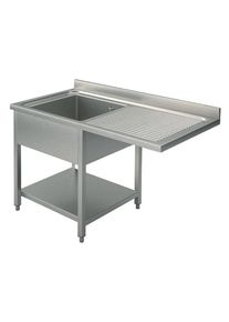 Plonge passage lave-vaisselle ECO 12x6 avec 1 bac à gauche | Professionnel | HoReCa | CHR