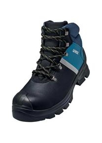 Uvex Safety, Sicherheitsschuhe, 6513151 Sicherheitsstiefel S3 Schuhgrösse (EU): 51 Schwarz, Blau 1 Paar (S3, 51)