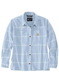 Carhartt, Damen, Hemden, Women's Midweight Flannel L/S Plaid Shirt, Grau, (XL)