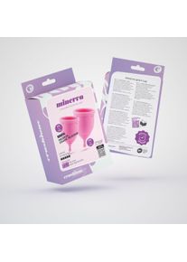 Crushious, Menstruationstasse, Minerva - Menstrual Cups with Pouch - S and L - Pink (S)