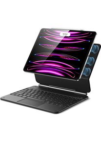 ESR Toetsenbord Hoes Geschikt voor Apple iPad Air 13 (2024/2025) / Pro 12.9 (DE), Tablet Tastatur, Schwarz