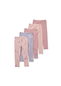 Tchibo - 5 Kinder-Leggings - Baby - Gr. 74/80 - creme/print