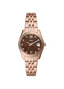 Fossil, Armbanduhr, Scarlette, Braun, Gold, (Analoguhr, 32 mm)