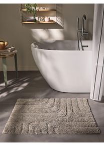 benuta Nest Bath Rug Dan Taupe 50x80 cm - Bathroom Rug