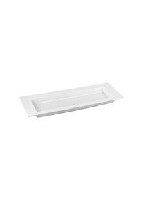 KEUCO Royal 60 Keramik-Waschtisch 32160311400 140,5x53,8cm, wei&szlig;, ohne Hahnloch und &Uuml;berlauf