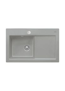 Villeroy & Boch Villeroy und Boch Subway Flächenbündige Spüle 67722FKD Becken links, mit Ablaufgarnitur und Exzenterbetätigung, Fossil