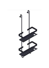 Giese Bodyguard Newport Duschkorb 30710-14 Halter f&uuml;r Rasierer, schwarz matt