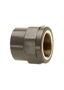 B&auml;nninger Pvc-u &Uuml;bergangs-Gewindemuffe 1R10074512 25 mm x IG 3/4, DN 20, mit zylindrischem IG