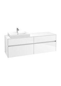 Villeroy & Boch Villeroy & Boch Collaro Waschtischunterschrank C02200DH 160x54,8x50cm, Waschtisch links, Glossy White