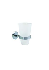 nie wieder bohren nwb Glashalter Pro 020 P02145 chrom, Glas satiniert, mit Befestigungstechnik