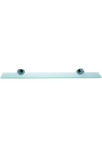 nie wieder bohren nwb Glasablage Pro 020 P02200 chrom, Glas satiniert, mit Befestigungstechnik
