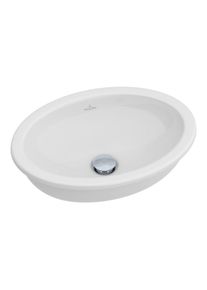 Villeroy & Boch Villeroy und Boch LOOP & FRIENDS Einbau-Waschtisch 61551001 50,5 x 36 cm, weiß, ohne Hahnlochbank, mit Überlauf